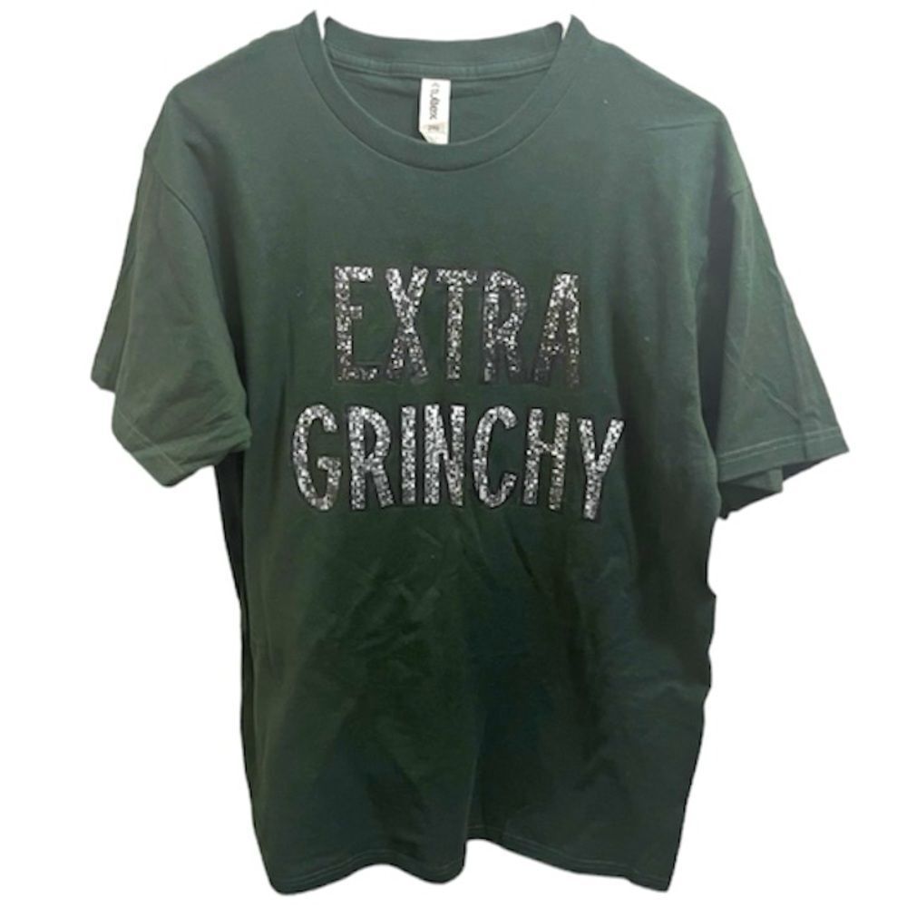 Extra Grinchy Dark Green Tee Shirt